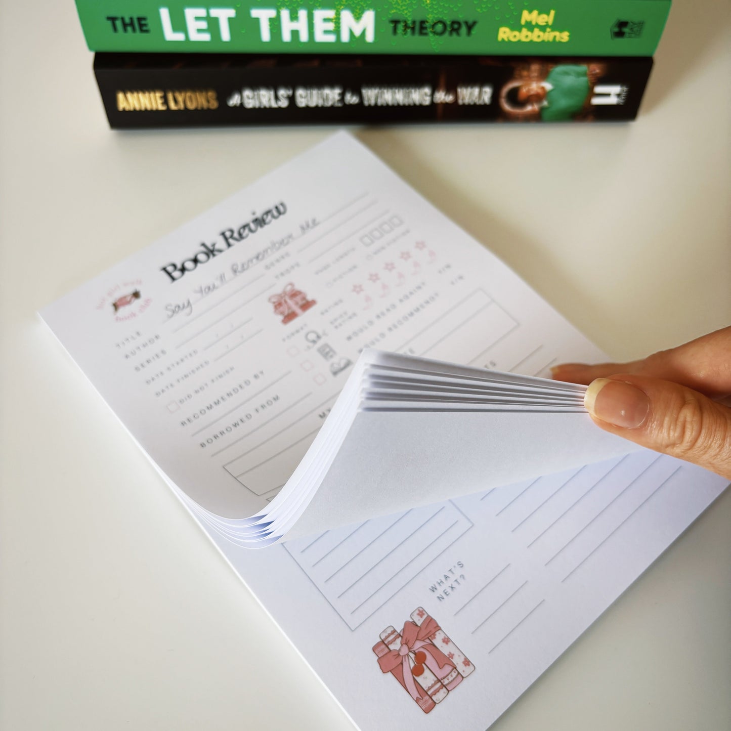 hot girls review books notepad