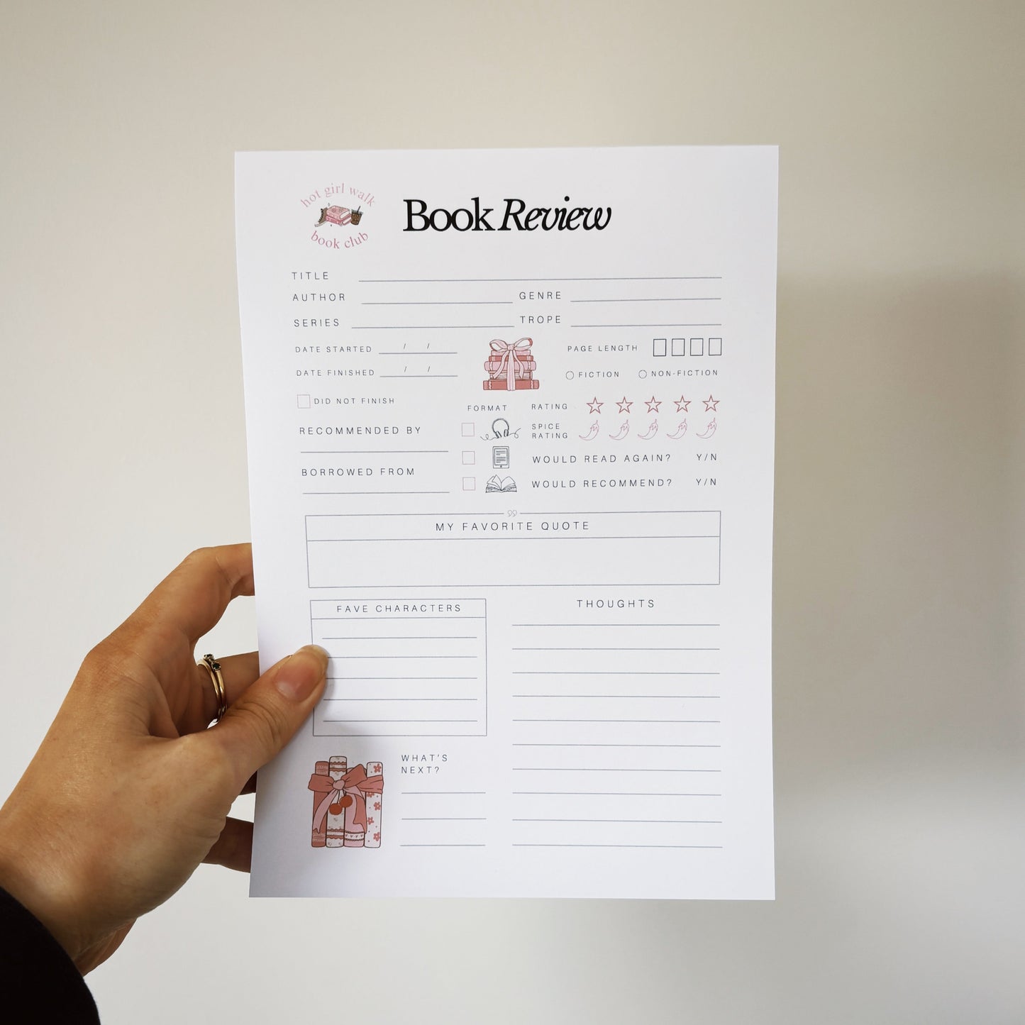 hot girls review books notepad