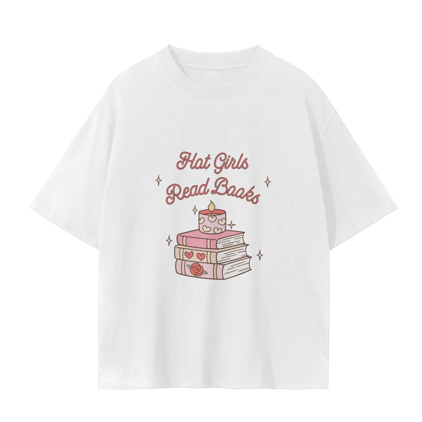 hot girls read books tee
